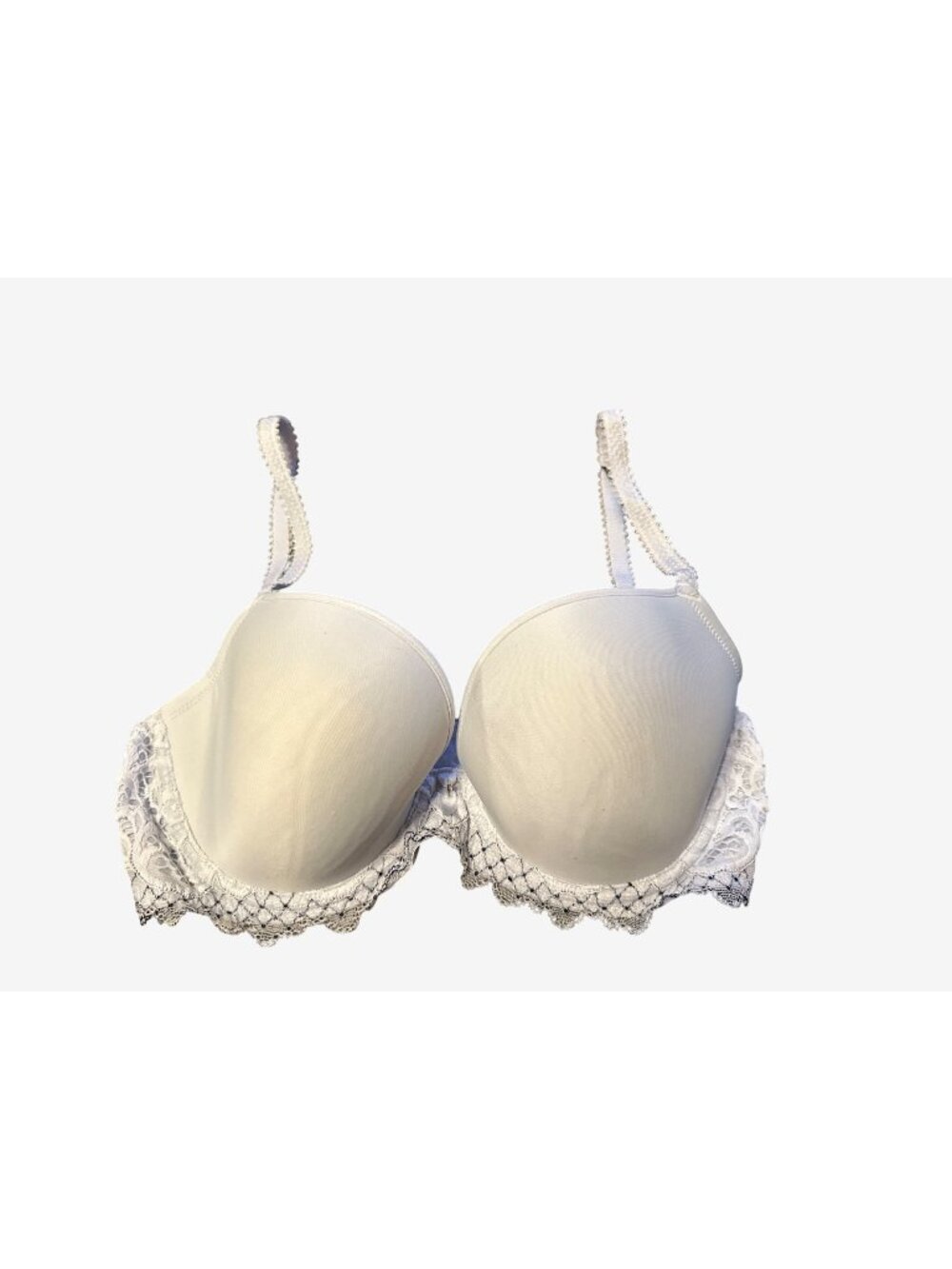 Wacoal Lace Essence Underwire Bra 34DD White Elegant Supportive Comfort
